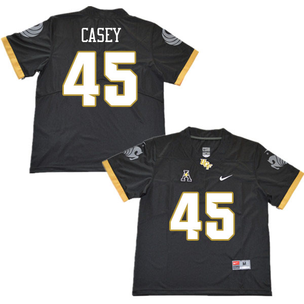Men #45 Ryker Casey UCF Knights College Football Jerseys Stitched Sale-Black